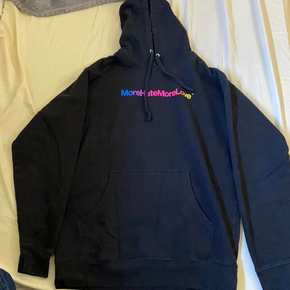 More hate more love antisocial social club hoodie